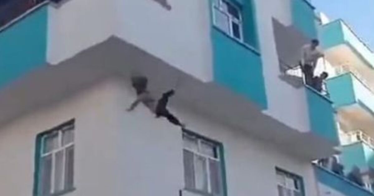 Şanlıurfa’da yürekler ağza geldi! 6 katlı binada yangın