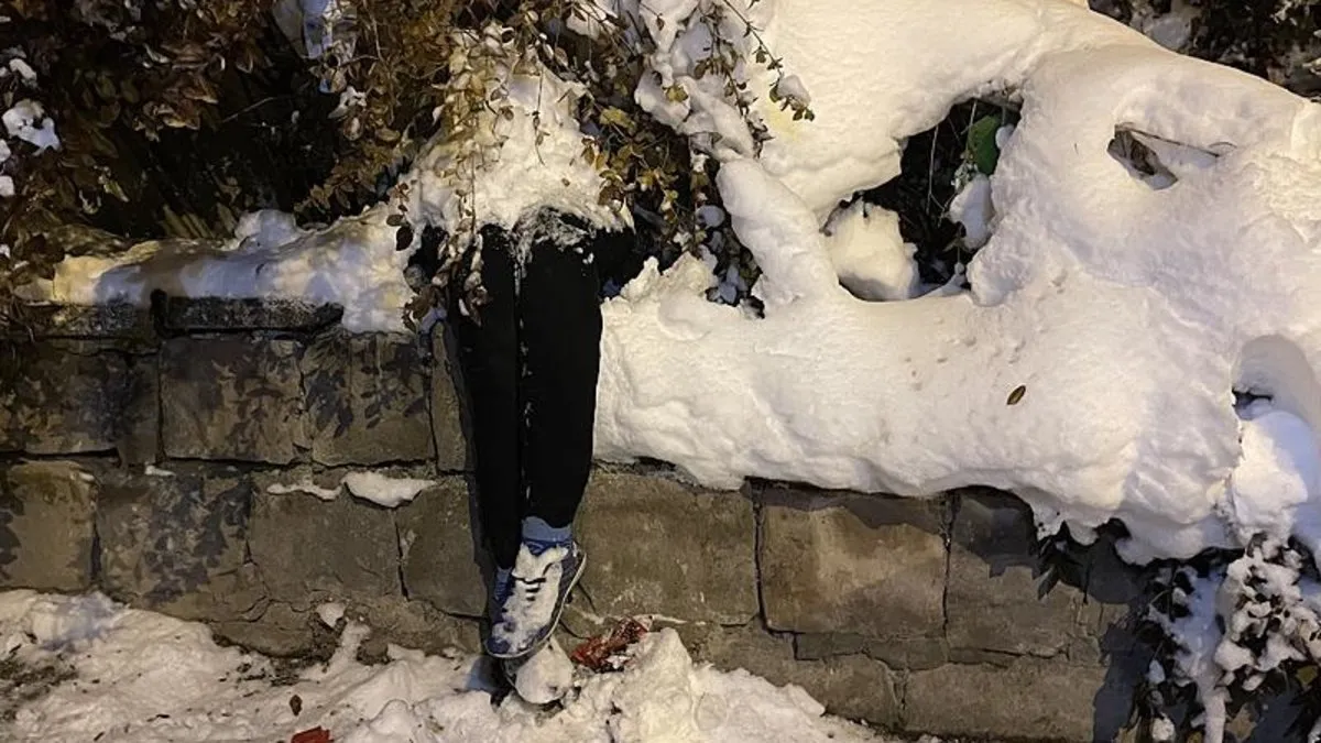 Kardan adamı ceset sandı, sinir krizi geçirdi