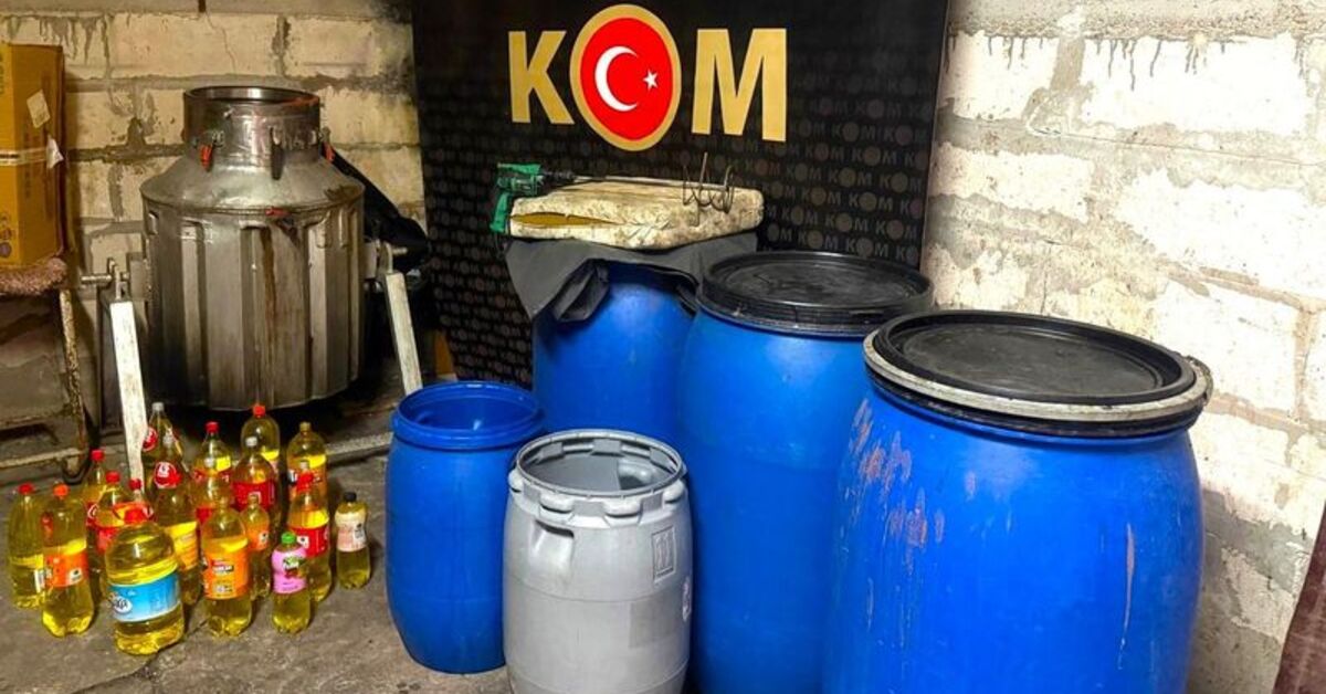 Yalova’da 70 litre sahte alkol ele geçirildi
